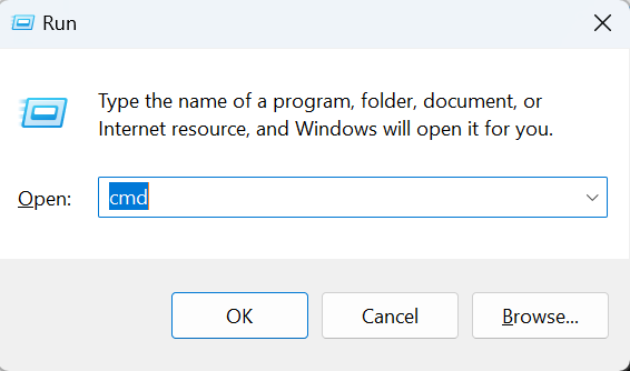 Opening command line