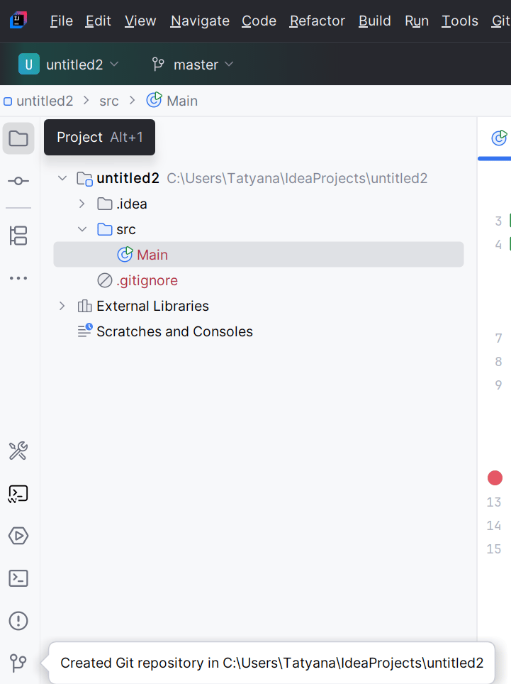Created git repository