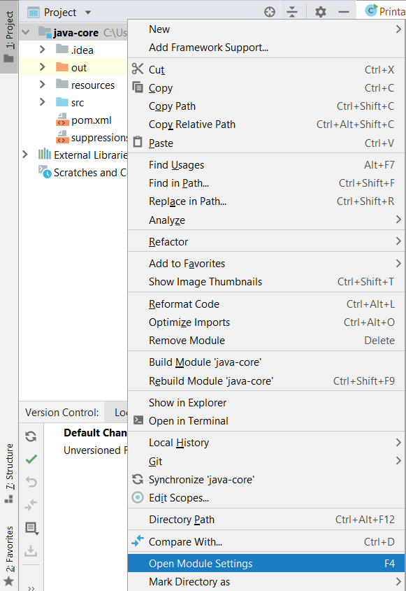 Step 9 open module settings in IntelliJ