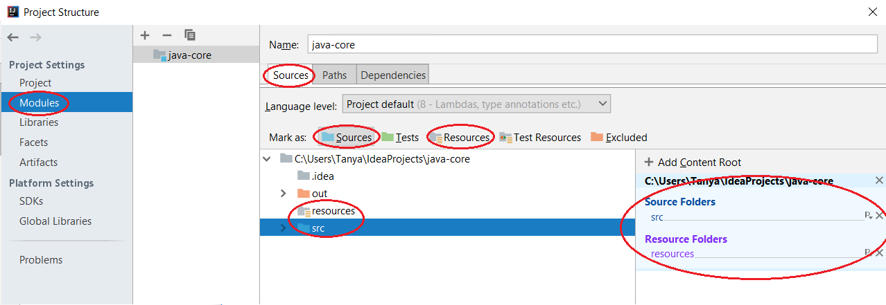 Step 11 mark source folders in IntelliJ