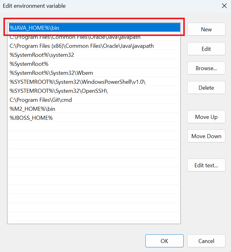 Adding %JAVA_HOME%\bin
