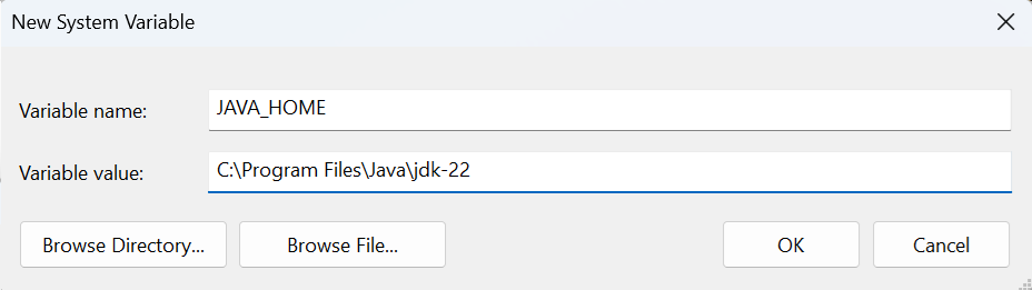 Setting JAVA_HOME
