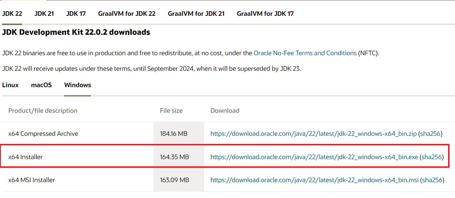 Downloading the JDK Package